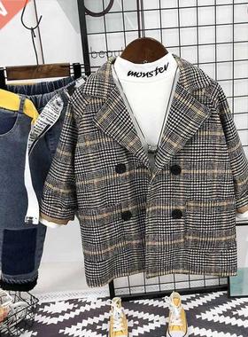 Baby Boys Woolen Coat Spring Fall Winter Clothes Children's