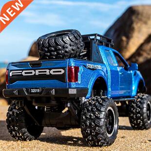 KIDAMI 1:32 Ford Raptor F150 Big Wheel Alloy Diecast Car Mod