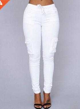 2022 Large Size White Pants Joggers Women Oversized High Wai