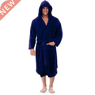 Men's bathrobe pajama terry robe dressing gown incerun Home