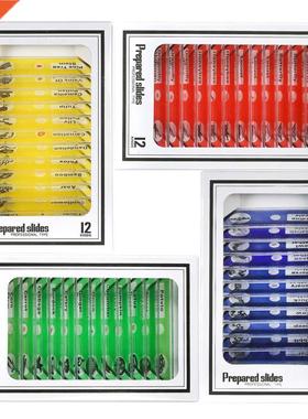 48 PCS Prepared Plastic Microscope Slides iological Specime