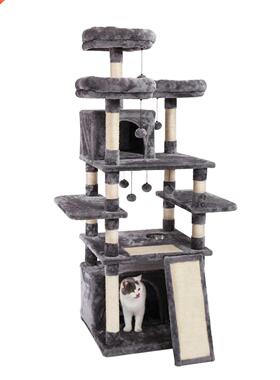 Luxury Pet Cat Tree House Condo Furniture Multi-Layer Cat Tr