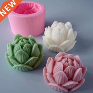 New Flower/Rose Candle Wax Silicon D Soap Mold Cake