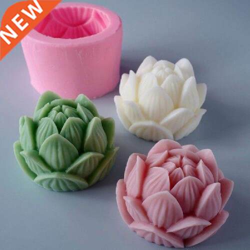 New Flower/Rose Candle Wax Silicon D Soap Mold Cake