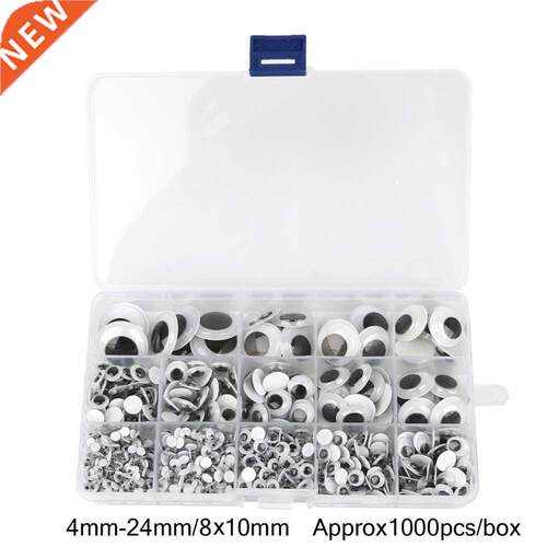 1000PCS Self-adhesive Mixed Size 4-24mm Eyes Dolls Googly
