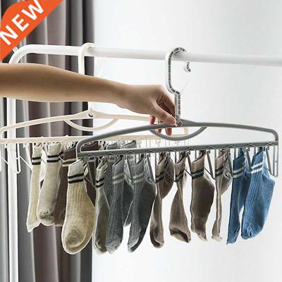 4Pcs/Set Hanger Socks RackSeamless Anti-Slip Plastic