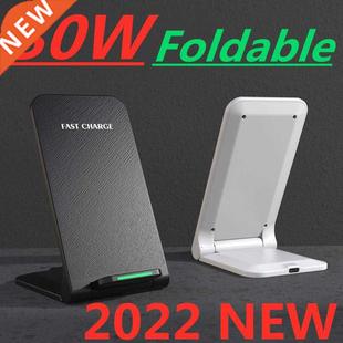 30W Wireless Charger Stand Pad For iPhone 14 13 12 11 Pro X