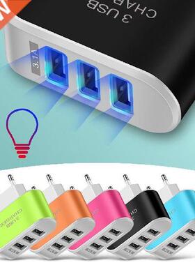 3usb Cndy Chrger Led Luminous Mobile Phone Chrging Hed