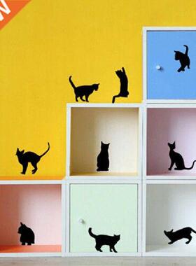 New Nine Cats Wall Stickers Removable Vinyl Home DIY Art