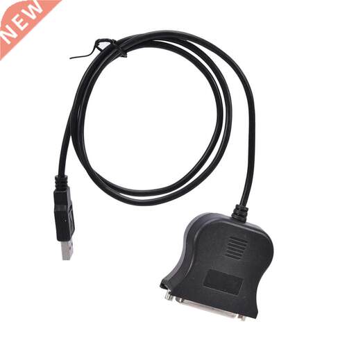 Black USB 1.1 To DB25 Female Port Print Converter Cable LPT