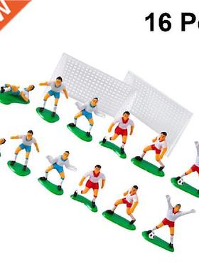 16pcs Soccer Cake Decorations Miniature Resin Cake Topper