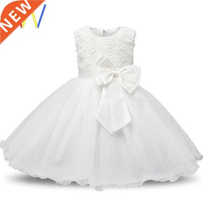 Newborn Dress For Baby Girl White Fir 1 Birthday Wear Gown