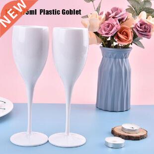 1 CUP Chmpgne Flutes Glsses Plstic Wine Glsses White