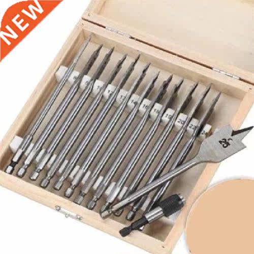 13Pc/Set Flat Drill Long High-carbon Steel Wood Flat Drill