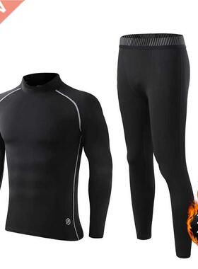 Men's clothing Winter First layer Fleece skin Long johns The