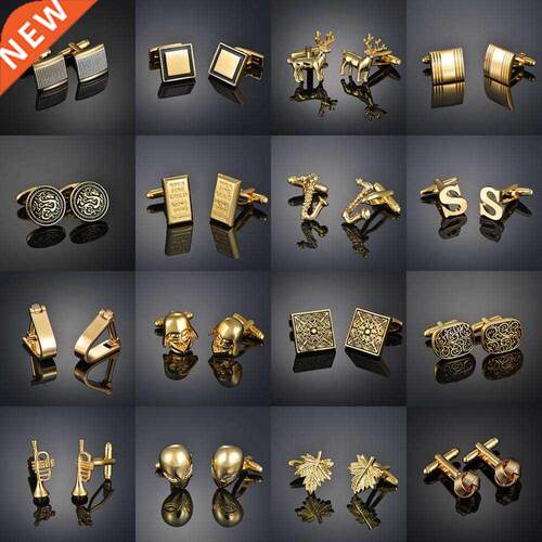 Light Luxury irt Cufflinks Men's Cuffs Nail French Gol
