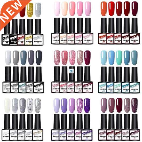 2/4/5/6Pcs Nail Poli Gel Set Nails Hybrid Gel Vernis Semi