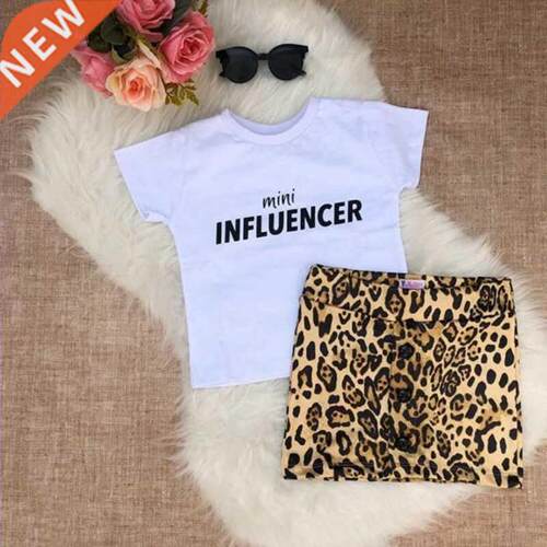 CANIS Summer Toddler Baby Girl Clothes Short Sleeve Letter P