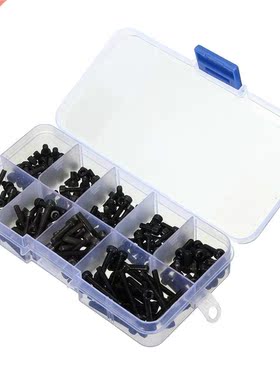 240pcs M3CH3 Black Carbon Steel Screw Kits DIN912 Hex Socke