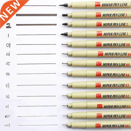 Pigment Liner Micron Pen Set Neelde Drawing Pen lot 005 01 0