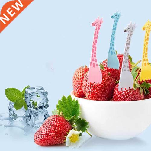 12Pcs Animal Fruit Fork Cartoon Children Snack Cake Dessert