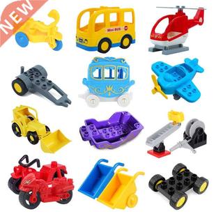 New Large Building Blocks Children Toys Cartoon Princess Car