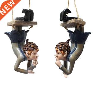 Hanging Elf Ornament for Garden Backyard Balcony Lovely