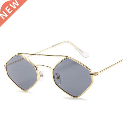 Fashion Diamond Sunglasses Women Retro Metal Double Beam Wil