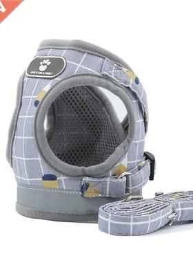 Nylon Mesh Kitten uy eflective Dogs Haness And Leash Se