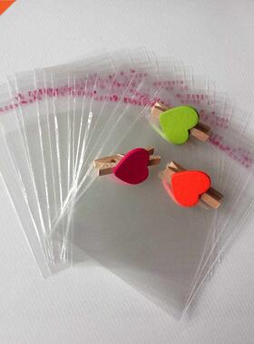 500pcs Clear Self Sealing Plastic Gift Bag For Jewelry Tran
