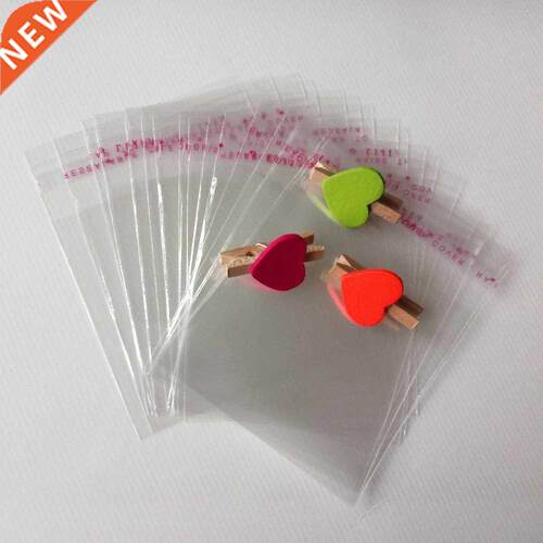 500pcs Clear Self Sealing Plastic Gift Bag For Jewelry Tran
