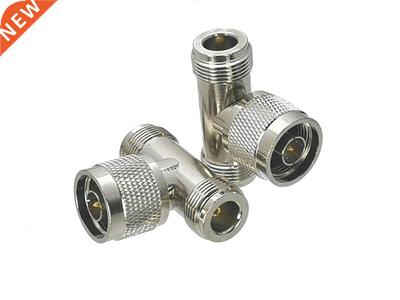 1Pcs N Male Plug to 2x N Female Jack T Type RF Adapter Conne
