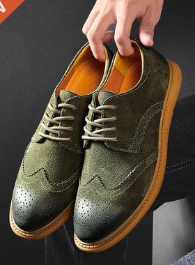 2022 New High Quality Men's shoes 100% Genuine Leather Casua