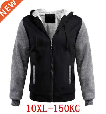 Plus Size 8XL 10XL Winter Spring jackets men Thick Warm Swea
