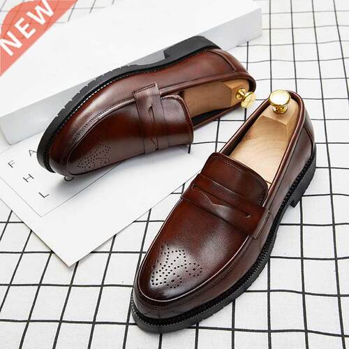 2020 Luxury Brand Penny Loafers men Casual shoes Slip on Lea