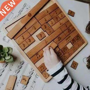 Wooden Children's Puzzle Toys Music Notes Baby Learning