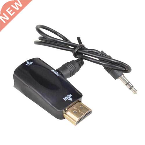 HDMI to VGA Adapter Audio Cable Converter Male to Female Sup