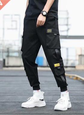 2021 Joggers Men Pants Cargo Streetwear Hip Hop Casual Pocke