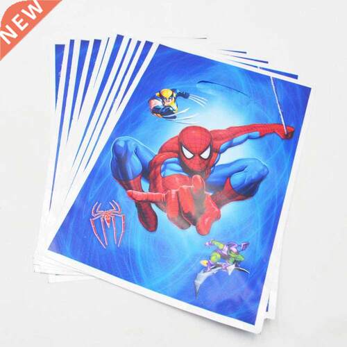10pcs Spiderman gift bag candy/loot bag cartoon theme party