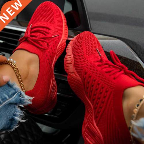 Women's Sneakers Breathable Knitted Casual Women Socks Shoes