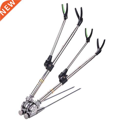 Adjustable Fiing Rod Bracket for Two Rods Holder Rack Pole