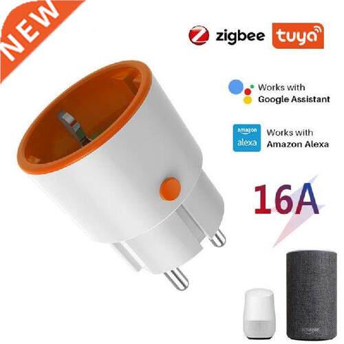Tuya Smart Zigbee Plug Socket 3800W 16A EU Smart Socket