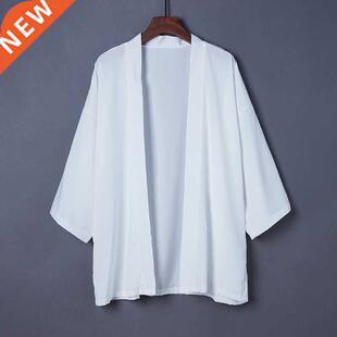 2020 Fashion Summer Plain Color Coat Japanese Kimono Cardiga
