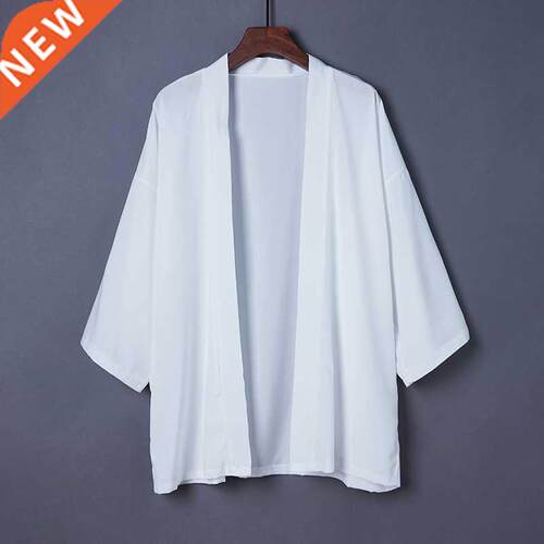 2020 Fashion Summer Plain Color Coat Japanese Kimono Cardiga