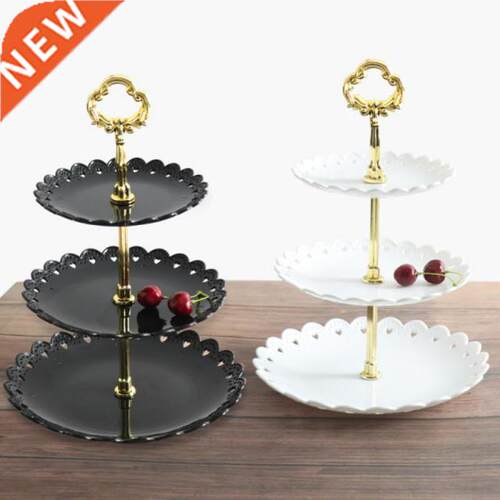 European Tray Holiday Party Three-layer Fruit Plate Cake Sta