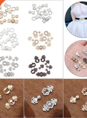5Sets 15/18mm Mini Metal Belt Buckle Doll Bags Clothes Shoes