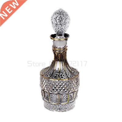Czech style whiskey decanter whiskey bottle crystal glass