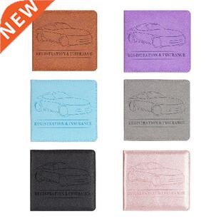 Car Document Holder Passport Storage Bag PU Leather Car