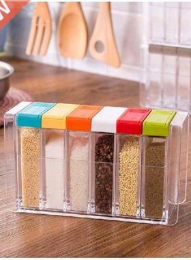 vanzlife Colorful transparent plastic box bottle 6-Piece