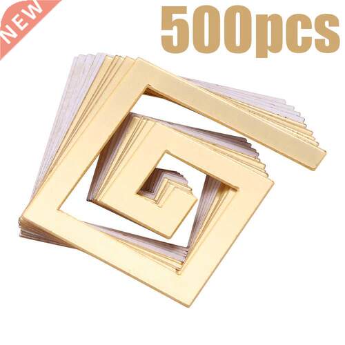 50/100/200/500pcs Building Border Acrylic Mirror Sticker Wal